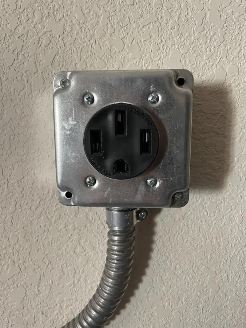 NEMA 14-50 outlet installed for Smart Home Electrical in Chicago Ridge